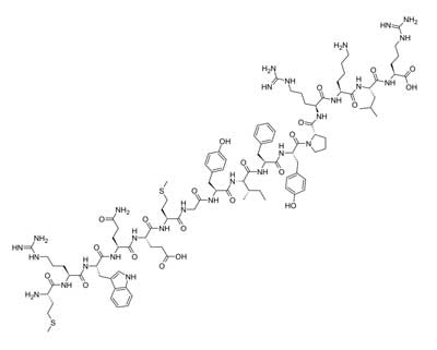 MOTS-c Chemical Structure - Mitochondrial-derived peptide MRWQEMGYIFYPRKLR